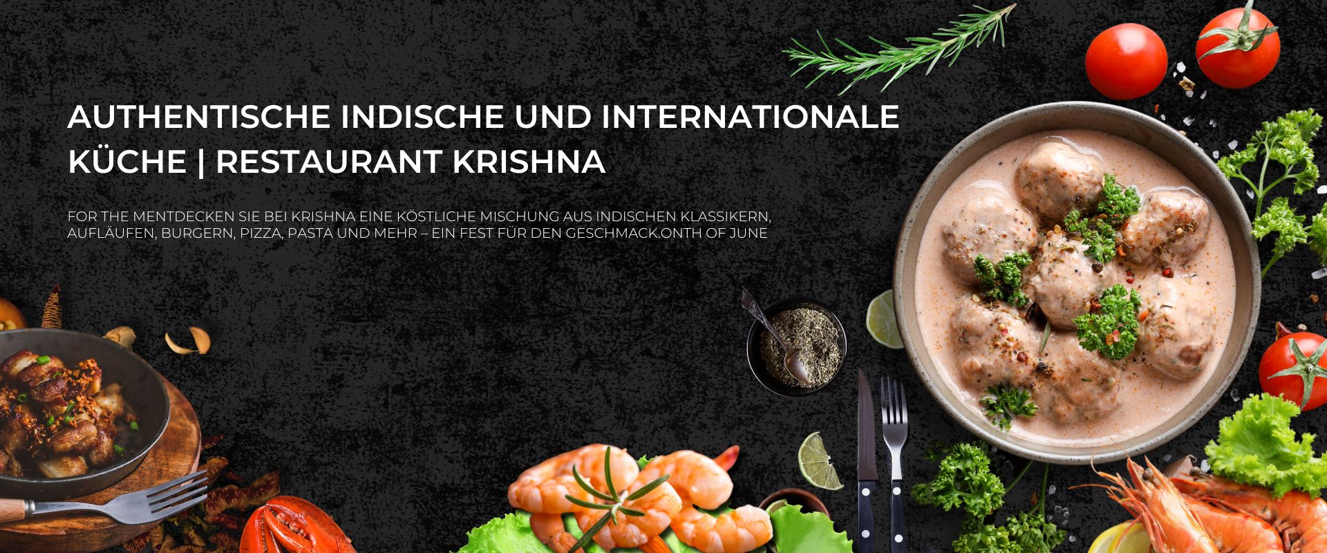 Authentische indische und internationale Küche Restaurant Krishna